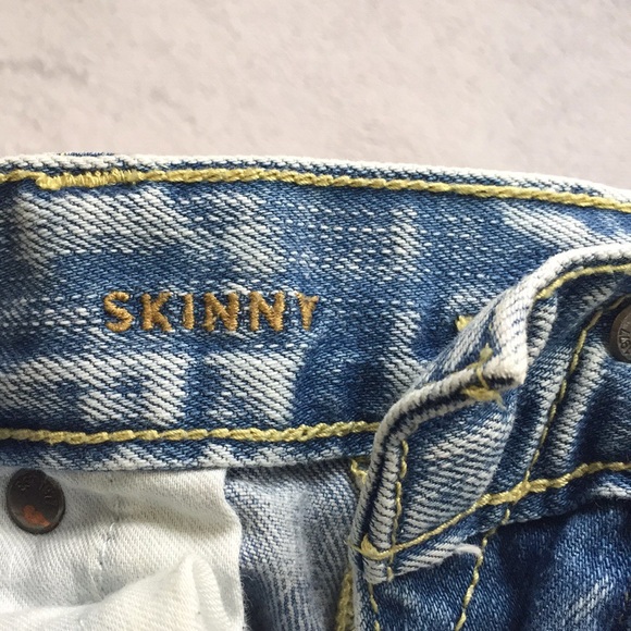 AE Flex Distressed Skinny Jeans Size 34 - Picture 6 of 6